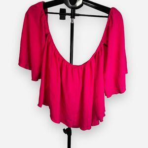 No-brand Women's Red and Pink Blouse